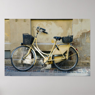 Affiche Vélo Jaune, Copenhague, Danemark