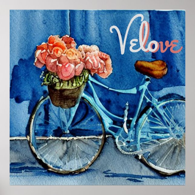 Affiche Velo Love Cyclisme (Devant)