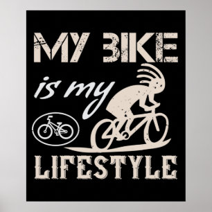 Affiche Vélo - Mon vélo est mon mode de vie