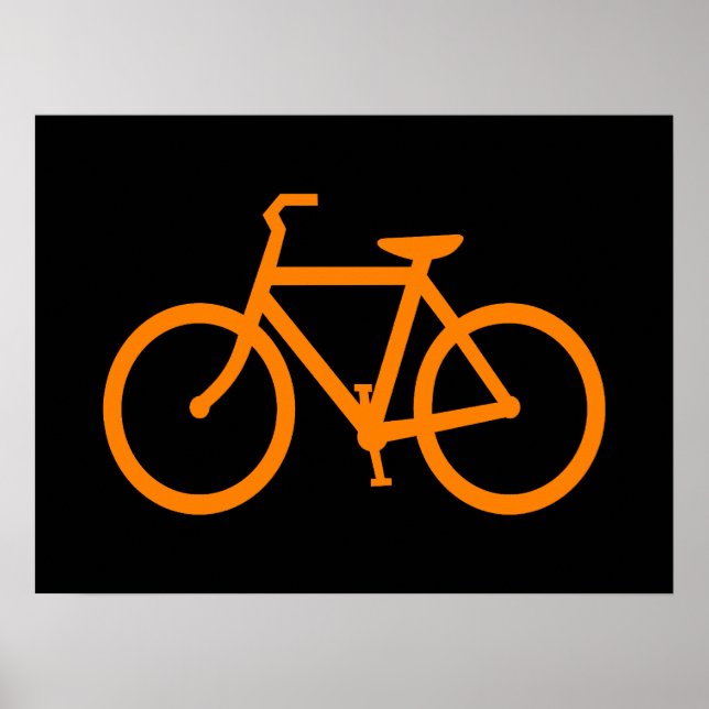 Affiche Vélo Orange (Devant)
