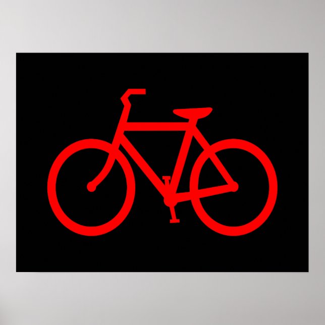 Affiche Vélo Rouge (Devant)