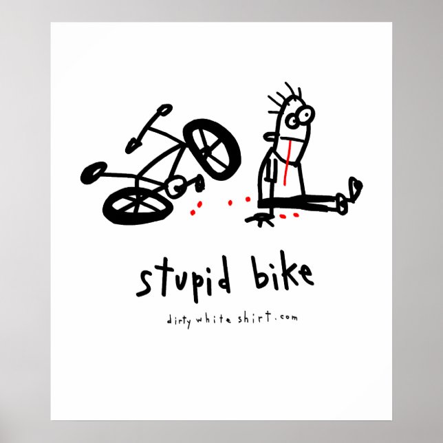 Affiche Vélo Stupide (Devant)
