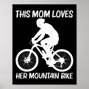 Affiche Vélo tout terrain pour maman mère MTB VTT B
