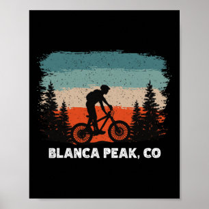 Affiche Vélo tout terrain Rétro Coucher de soleil Vintage