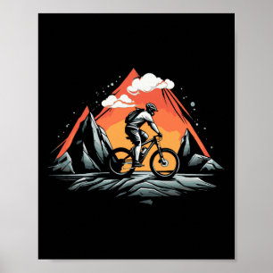 Affiche Vélo tout terrain Vélo Vtt Cyclisme Cycliste