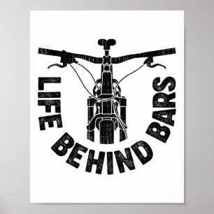 Affiche Vélo tout terrain vintage Life Behind Rs Vélo de m