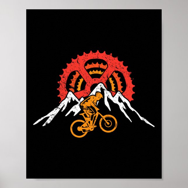 Affiche Vélo tout terrain Vtt Cyclisme  (Devant)