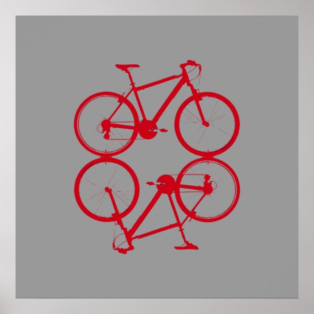 Affiche vélo, vélo ; vélo / vélo (Devant)