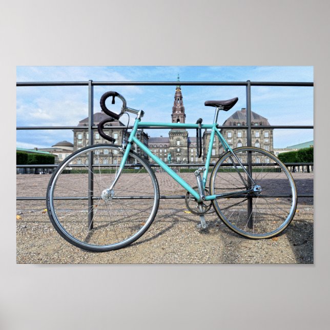 Affiche Vélo vert au Christiansborg Palace, Copenhague (Devant)