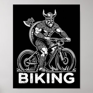 Affiche Vélo Viking Drôle de Pun de VTT