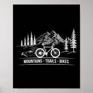 Affiche Vélos Mountain Trail - Vélo cycliste Rider
