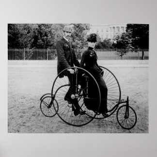 Affiche Vélos pour deux à la Maison Blanche