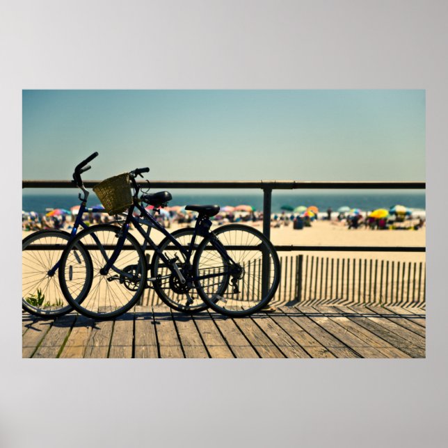Affiche Vélos Sur La Promenade (Devant)
