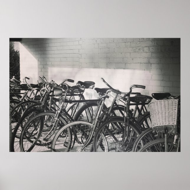 Affiche Vélos vintages (Devant)