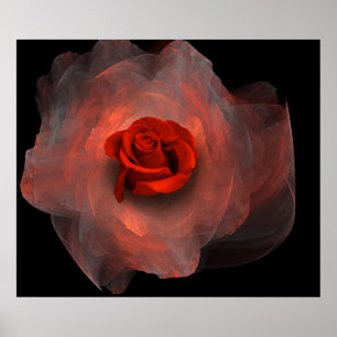 Affiche Velours rouge humide
