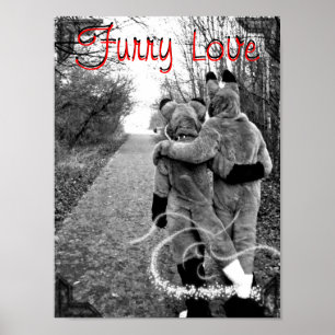 Affiche velue d'amour