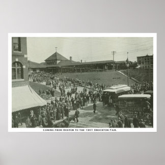 Affiche Venant de Boston à Brockton Fair.