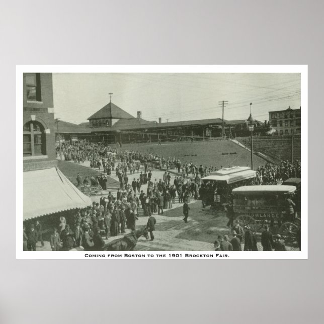 Affiche Venant de Boston à Brockton Fair. (Devant)