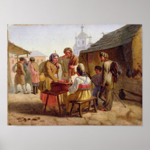 Affiche Vendeur Kvas, 1862