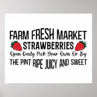 Vendeurs de fraises du marché