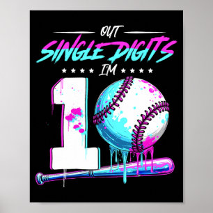 Affiche Vendez Anniversaire 10 Ans Double Chiffres 10 Nais