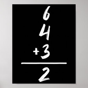 Affiche Vendez Inspiré Math 6 4 3 2 Double Play Softll Jeu