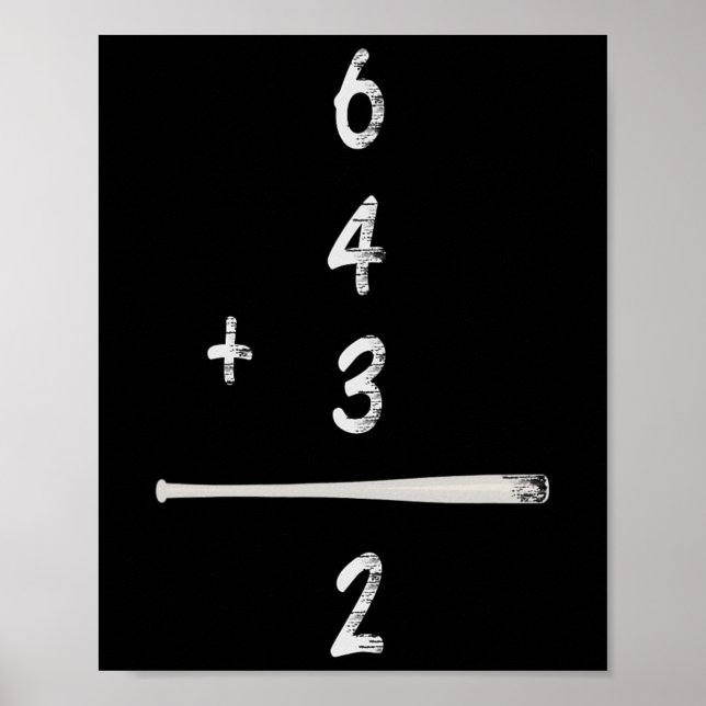 Affiche Vendez Math 6 4 3 2 Double Play Cute Shirt Softll  (Devant)