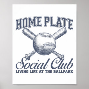 Affiche Vendez Softll Maman Équipe de Baseball à Domicile