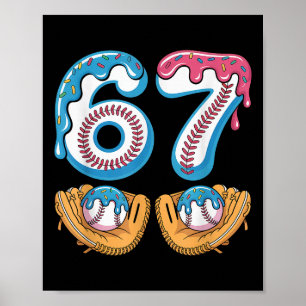 Affiche Vendre 67 - Glace Dégoulinante 67 Mème Drôle Joueu