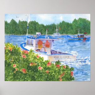 Affiche Vendre des haricots de homard est l'affiche du Mai