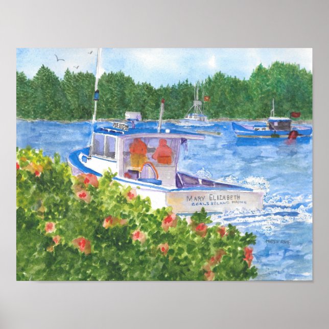 Affiche Vendre des haricots de homard est l'affiche du Mai (Devant)