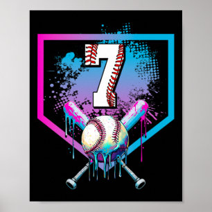 Affiche Vendre Drith 7th Birthday Home Plate Boys Youth 7 