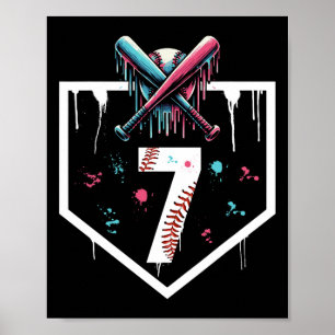 Affiche Vendre Drith 7th Birthday Home Plate Boys Youth 7 