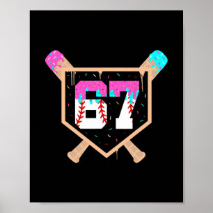 Affiche Vendre la glace Drip Numéro 67 Joueur 67e annivers