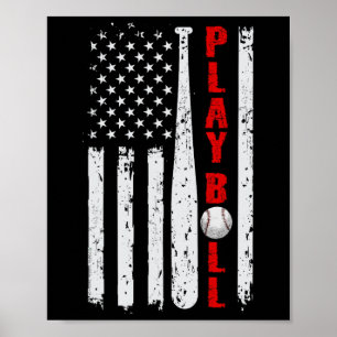 Affiche Vendre Ll Drapeau Usa Et T Play Ll Softll Vendre F