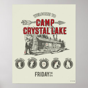 Affiche Vendredi 13   Bienvenue à Camp Crystal Lake