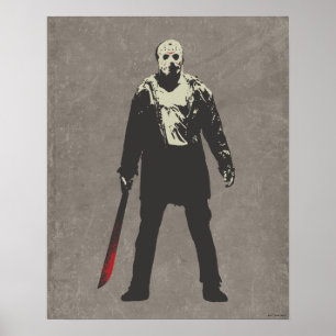 Affiche Vendredi 13   Jason Voorhees Caractère Art