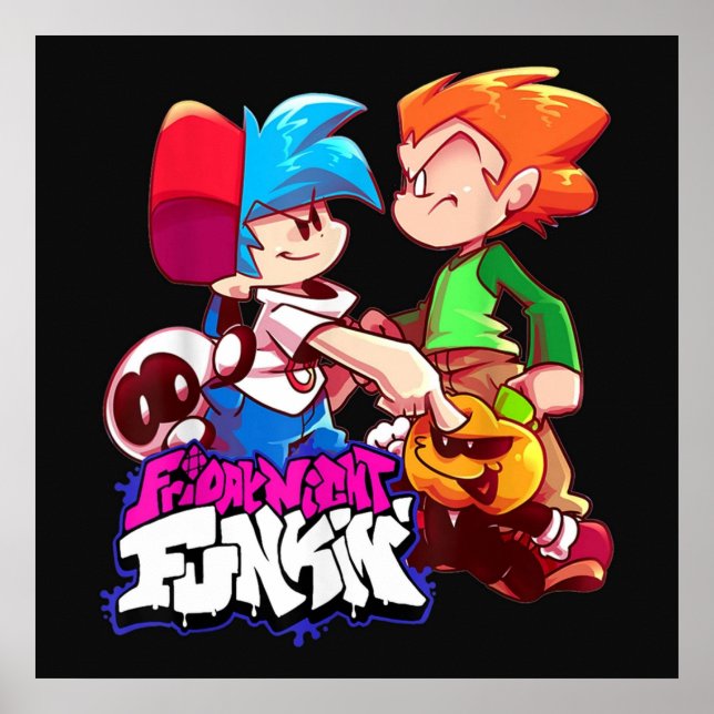 Affiche Vendredi soir Funkin Boyfriend et Pico (Devant)