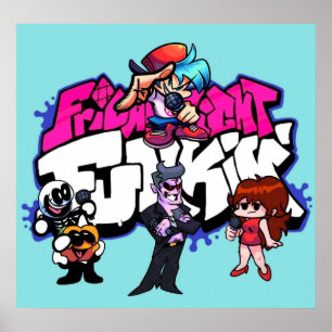 Affiche vendredi soir funkin musique jeux discoFrid