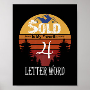 Affiche Vendu C'Est Mon Agen Immobilier Word 4 lettres pré