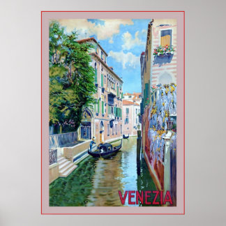 Affiche Vénétie ~ Voyage italien Vintage