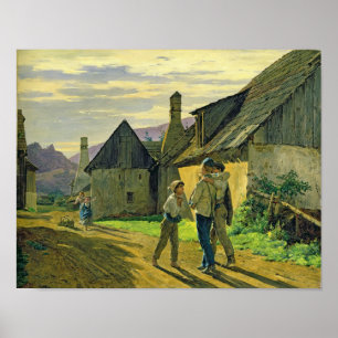 Affiche Venez à la maison de la guerre, 1859
