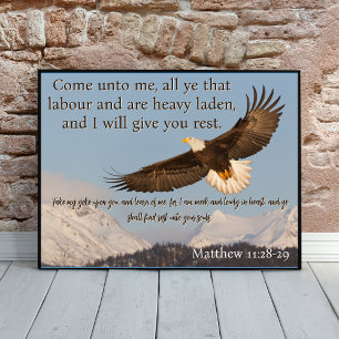 Affiche Venez à moi tous ceux qui sont fatigués Aigle Maje