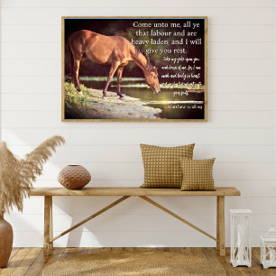 Affiche Venez à moi, vous tous qui êtes fatigués Cheval au