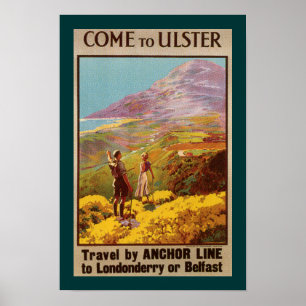 Affiche Venez à Ulster (frontière)