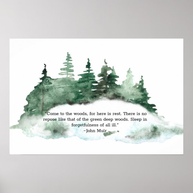 Affiche Venez À Wood Muir Cote Forest (Devant)