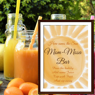 Affiche Venez au Son Baby shower de soleil Maman-osa Bar