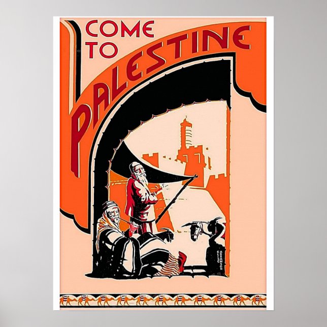 AFFICHE VENEZ EN PALESTINE (Devant)