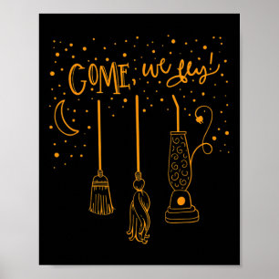 Affiche Venez Nous Vols Amusons Happy Halloween Witch Hocu