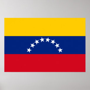 Affiche Venezuela flag patriotic Venezuelans